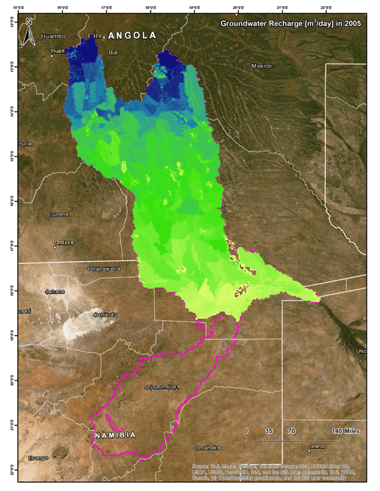 SWAT-MODFLOW modeling to support resilient development and return on investment analyses in the Cubango-Okavango River Basin (CORB)